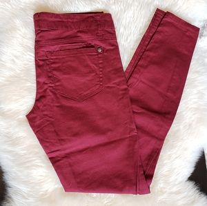 Jolt 6 pkt Skinny Wine Colored Jeans
